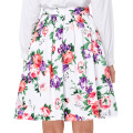 19 Colors ! Grace Karin Cheap Occident Short Retro Vintage Floral Print Cotton Skirt CL6294-3#